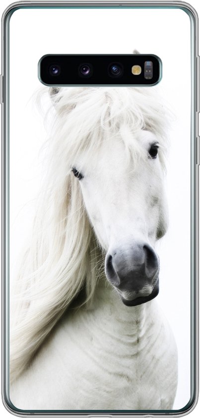 Coque Samsung Galaxy S10 – Paarden – Animaux de la ferme – Lunes – Coque de téléphone en Siliconen