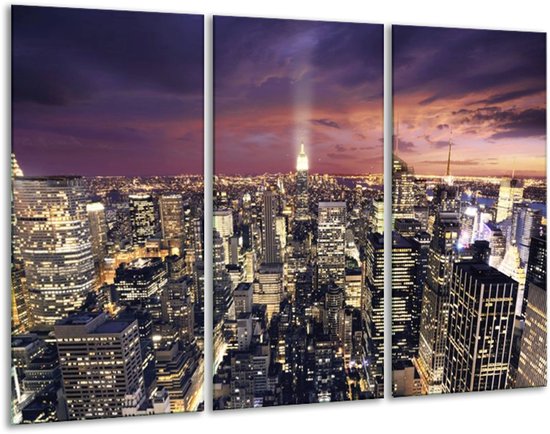 Bâtiment de peinture sur toile | Violet, gris, blanc | 120x80cm 3 Liège