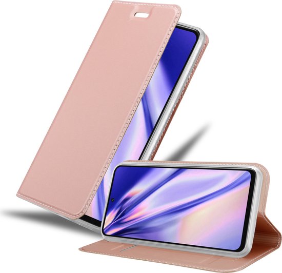 Étui Cadorabo pour Xiaomi POCO M4 PRO 5G en OR ROSE CLASSY – Étui de protection avec fermeture magnétique, fonction support et poche pour cartes Book Case Cover Etui