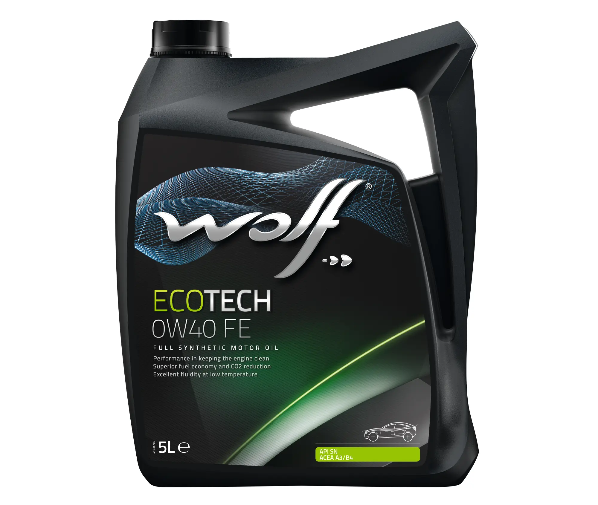 WOLF – Huile moteur ECOTECH 0W40 FE – Bidon de 5 litres – 8320903