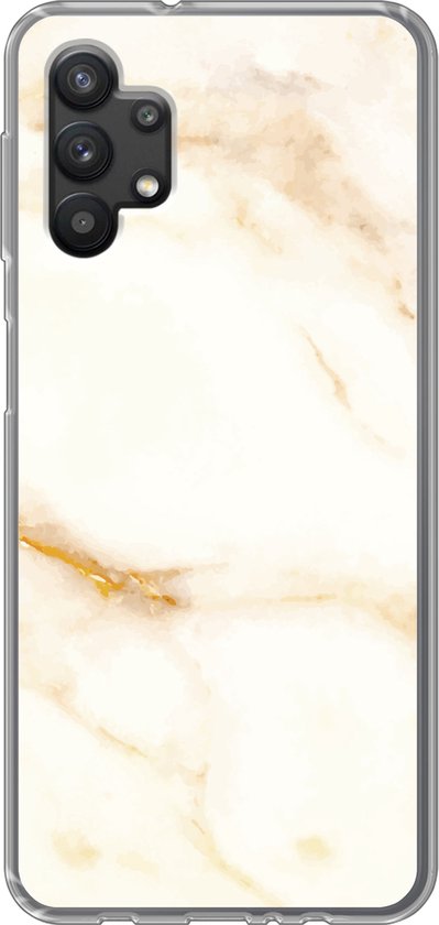 Coque Samsung Galaxy A32 5G – Marbre – Motifs – Wit – Siliconen