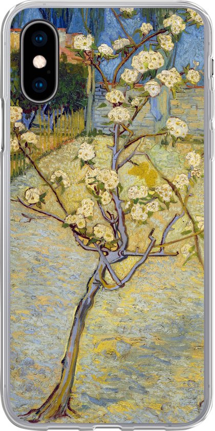 Coque pour iPhone X – Poirier en fleurs – Vincent van Gogh – Coque en Siliconen pour téléphone