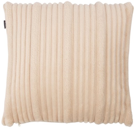 Coussin Rayures Beige 45x45cm