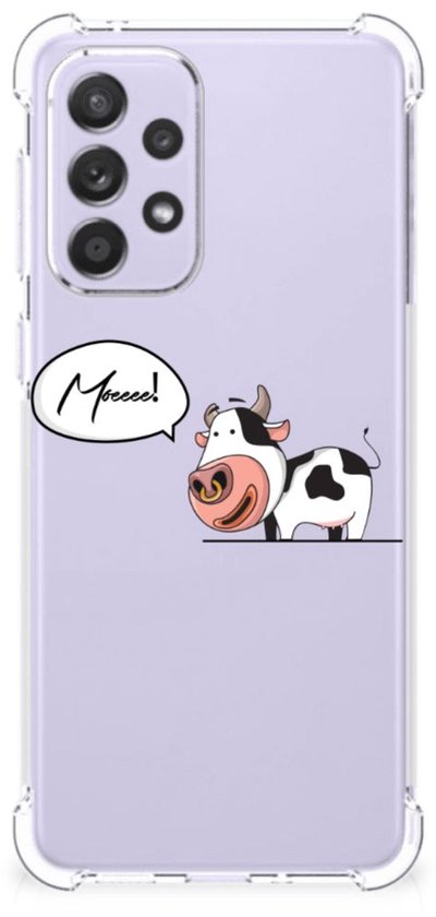 Coque arrière en silicone Coque Samsung Galaxy A33 avec bord transparent Vache
