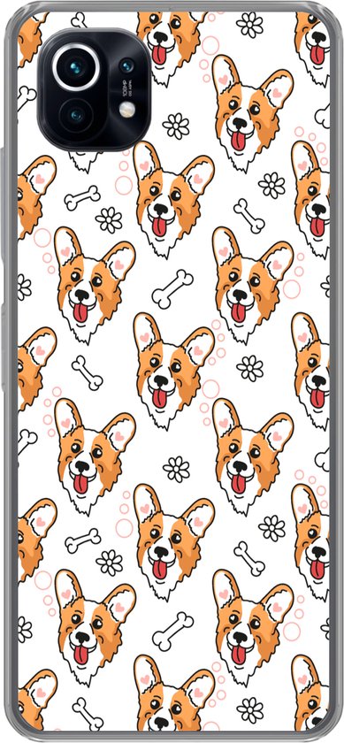 Coque Xiaomi Mi 11 – Motifs – Chien – Corgi – Coque de téléphone en Siliconen –