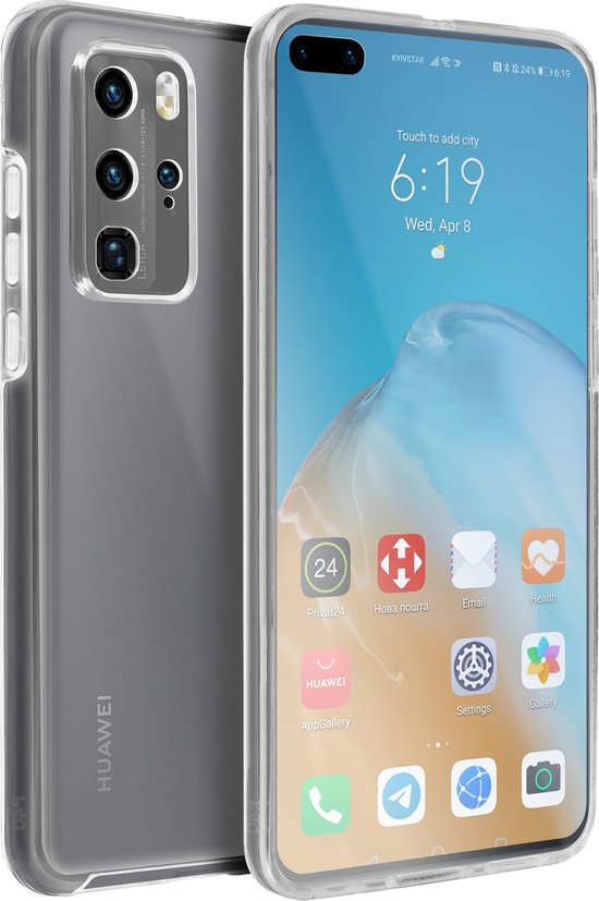 Coque intégrale adaptée pour Huawei P40 Pro avec dos rigide