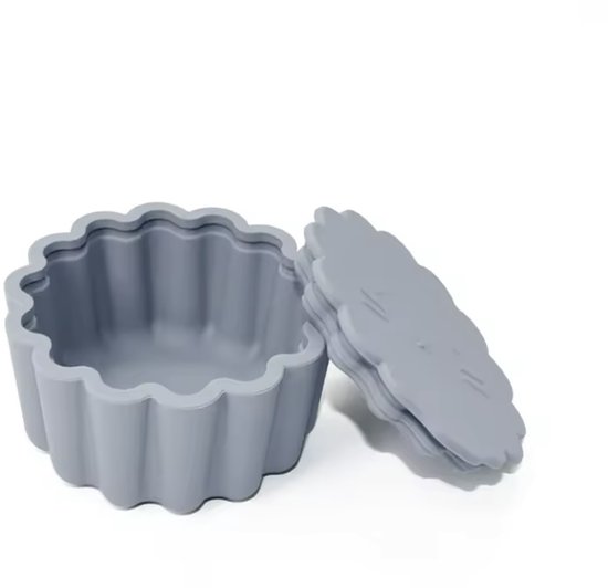 Boîte à goûter Kinderservice – Blauw – Siliconen – Bols pour enfants – Nourriture pour bébé