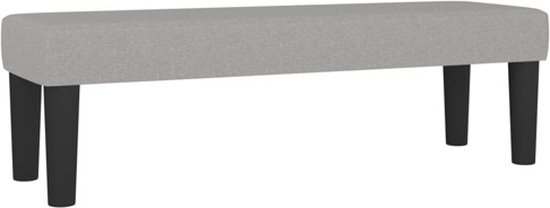 Banc vidaXL 100 x 30 x 30 cm – Tissus gris clair – Petit banc