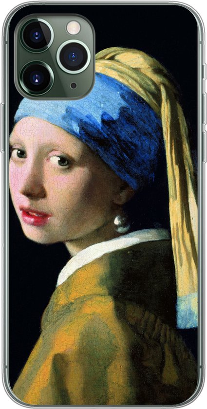 Coque iPhone 11 Pro – Boucle d&rsquo;oreille Fille à la perle – Johannes Vermeer – Siliconen