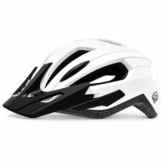 Casque de vélo VITO E-Village E-bike – Blanc brillant avec visière