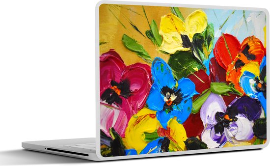 Autocollant pour ordinateur portable – 17,3 pouces – Peinture à l&rsquo;huile – Peinture – Fleurs – 40x30cm – Autocollants pour ordinateur portable – Peau d&rsquo;ordinateur portable – Housse