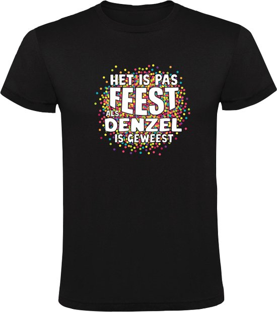 Ce n&rsquo;est pas une fête tant que Denzel n&rsquo;a pas été T-shirt homme | chemise | Noir