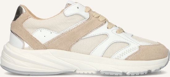 Baskets basses HIP Fille Semelle épaisse H1815 – Beige – Cuir – Taille 36