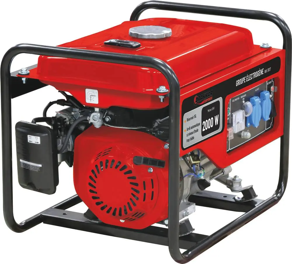 DRAKKAR EQUIPEMENT – Groupe électrogène essence 2200W 7CV lanceur manuel – 11017