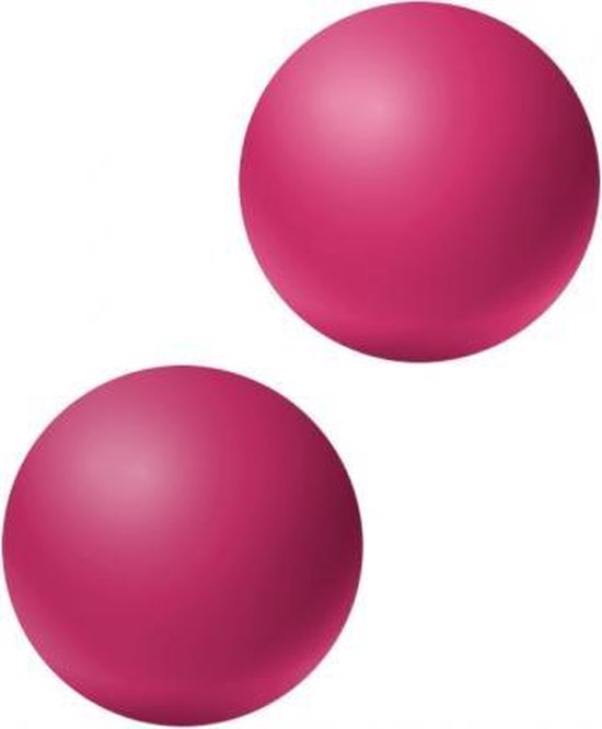 Boules vaginales sans boucle – Set de 2 – 100% Silicone – Emotions Lexy – Groot – 3 cm – Rose