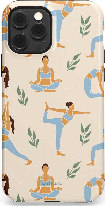 Étui Casetastic pour Apple iPhone 12/12 Pro Magsafe – Élégant étui de protection Duo couche – Yoga Zen