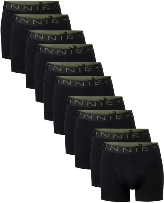 Boxers Vinnie-G – Lot de 10 – Black – Taille XL – Sous-vêtements Homme – Sans étiquettes irritantes – Coton sous-vêtements homme