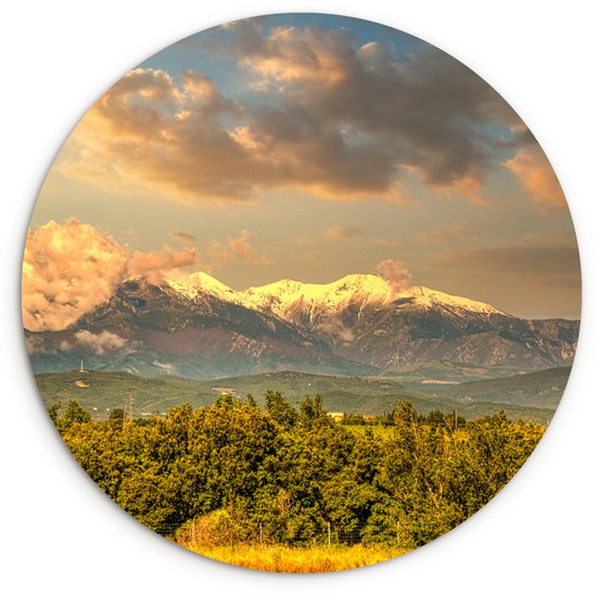 Cercle mural – Plastique – France – Berg – Neige – ⌀ 140 cm – Cercle mural