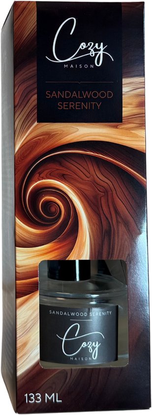 Cozy Maison – Bâtons parfumés Serenity au bois de santal – 133 ml – Parfum apaisant – Intérieur