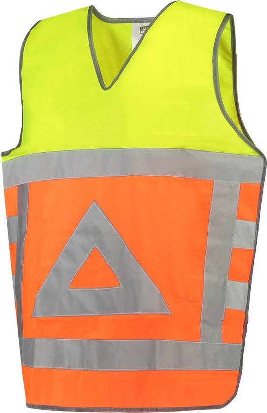 Contrôleur de trafic Tricorp Tabard – orange fluorescent / jaune fluorescent – 453011 – taille 3XL-4XL