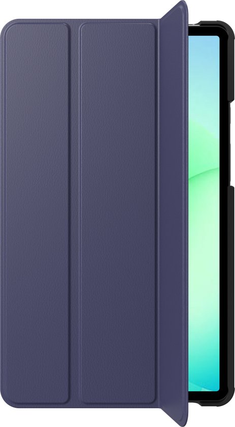 Étui Cazy pour tablette Samsung Galaxy Tab A11 – Bookcase pliable en trois parties – Blauw