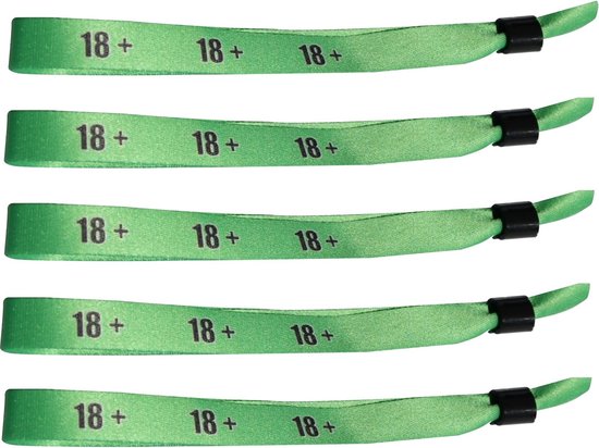 Bracelets textiles CombiCraft 18+ Vert – 500 pièces
