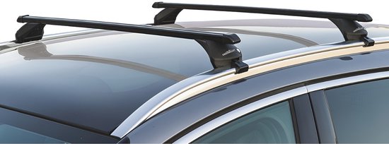 Barres de toit compatibles pour Citroën C5 X 2021-présent Green Valley Easy One Quick noir