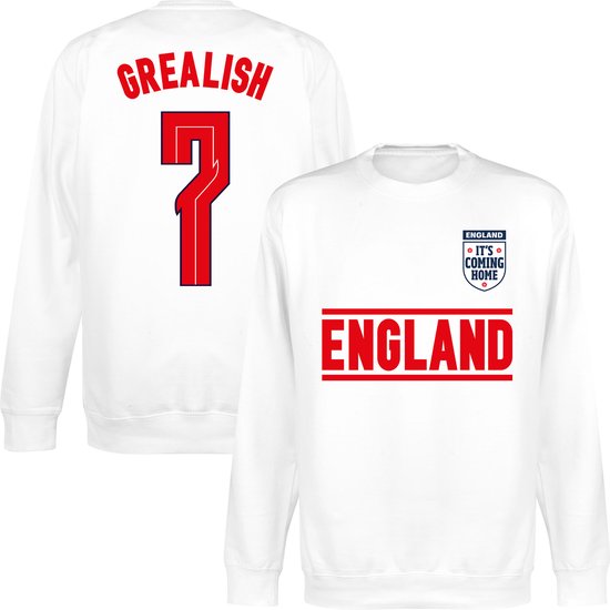 Chandail de l&rsquo;équipe d&rsquo;Angleterre Grealish 7 – Wit – 110