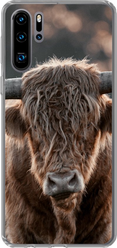 Coque Huawei P30 Pro – Scottish Highlander – Fourrure – Portrait – Coque en Siliconen
