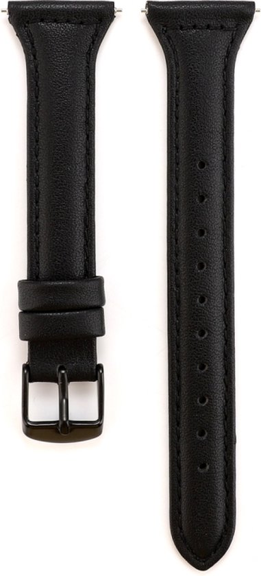 Bracelet en cuir (noir), adapté pour Fitbit Versa & Fitbit Versa 2