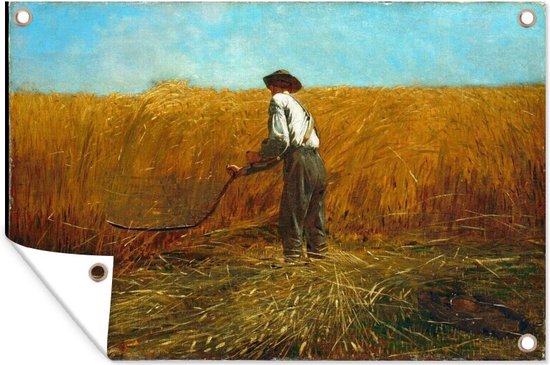 Décoration murale The Veteran in a New Field – tableau de Winslow Homer – 180×120 cm – Affiche jardin – Toile jardin – Affiche extérieur
