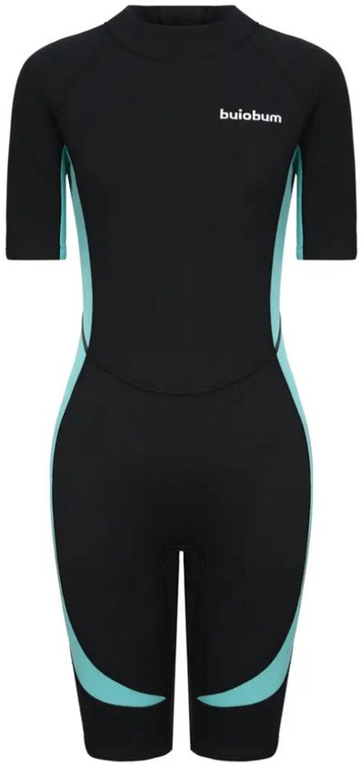 Combinaison Livano Femme – Maillot de bain – Shorty – Combinaison de surf – Combinaison de plongée – Manches longues – Maillot de bain – Zwart – XXL
