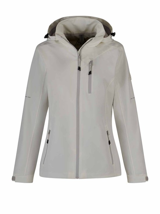 BJØRNSON Leona Regenjas – Zomerjas Dames – Winddicht – Taille 36 – Wit