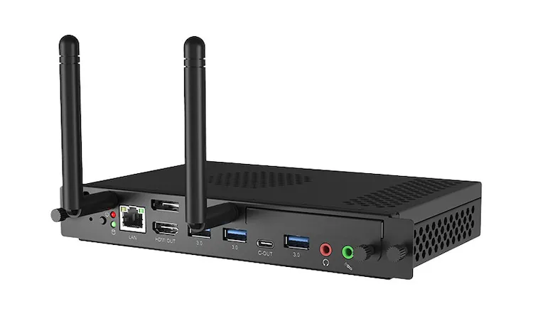 Avocor – Avocor i7 OPS PC Gen12 16GB RAM 256GB Intel® Core™ i7 i7-1260P 16 Go DDR4-SDRAM 256 Go SSD Windows 11 Pro Mini PC Noir