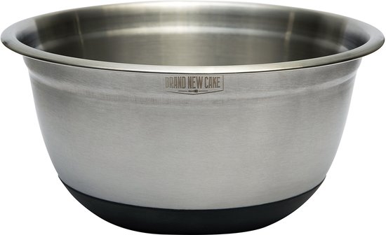 Bol mélangeur à gâteaux BrandNewCake en acier inoxydable antidérapant 2,4 L (Ø 21,5 cm)