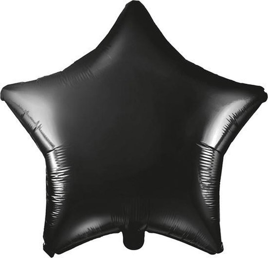 Ballon Feuille Étoile Zwart Hélium Ballons Anniversaire Décoration De Noël Mariage Étoile Ballon Noir Décoration – 1 Pièce