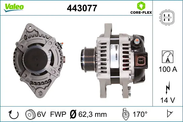 Alternateur VALEO 443077