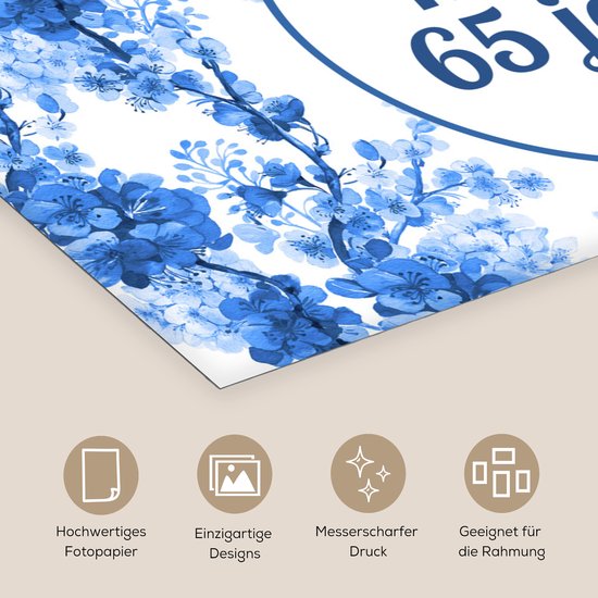 Design d&rsquo;affiche – 65 ans – Citation – 120 x 60 cm