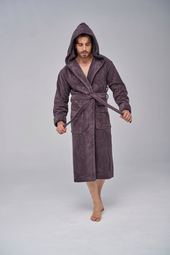 Badjas Homme Katoen Bamboe /L-XL
