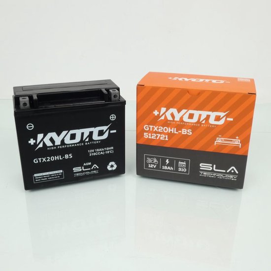 Batterie SLA Kyoto pour Moto INDIAN 1200 FTR 2018 à 2019 YTX20HL-BS SLA / 12V 18Ah Neuf