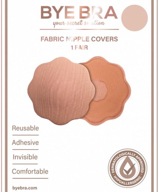 Couvre-tétons en silicone en accessoire soutien-gorge beige. Taille null