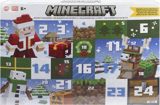 Calendrier de l&rsquo;Avent Minecraft – Ensemble de figurines