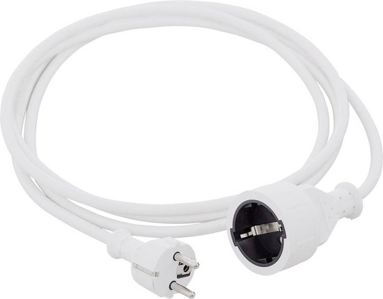 Câble d&rsquo;extension d&rsquo;alimentation HAWA 1008290 16 A Wit 3,00 m H05VV- F 3G 1,5 mm²