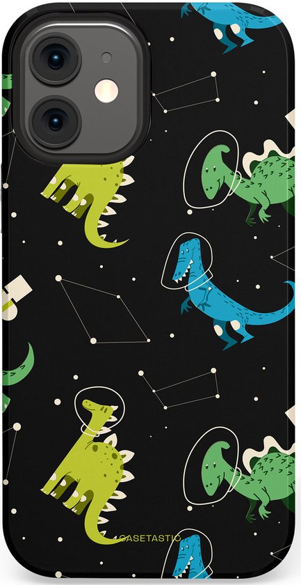Étui Casetastic pour Apple iPhone 12 Mini Magsafe – Élégant étui de protection Duo couche – Dino dans les étoiles