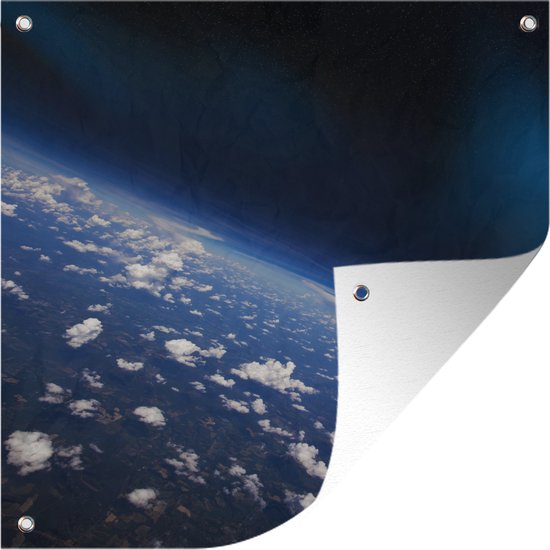Earth from Space Garden poster 50×50 cm – petit – Toile de jardin / Toile d&rsquo;extérieur / Peintures d&rsquo;extérieur (décoration de jardin)