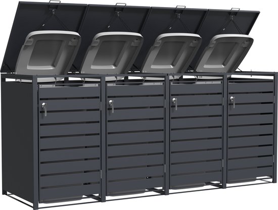 Conteneur de stockage en acier 4 conteneurs