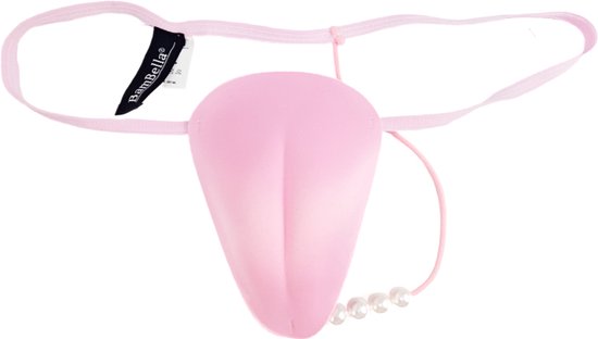 BamBella ® – String – taille Onesize S M L – Wit LGBTQ drag queen slip dentelle tissu