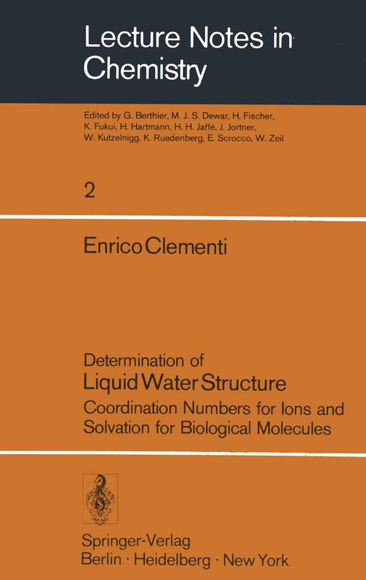 Determination of Liquid Water Structure Coordination Numbers for Ions and Solvation for Biological Molecules
