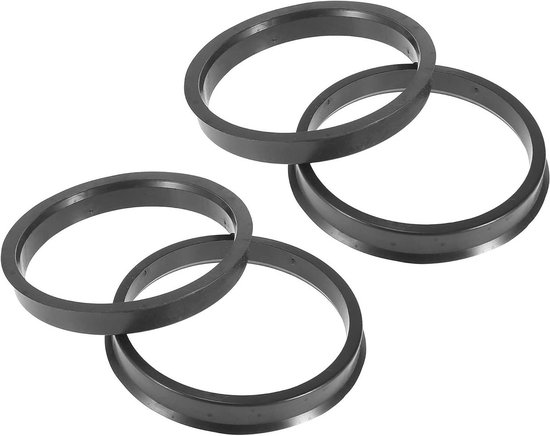 BD – Jeu de bagues de centrage (4 pièces) 72,6->66,9 mm – ABS – noir – pour jantes en aluminium