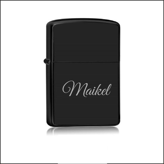 Briquet Zwart Avec Nom – Maikel